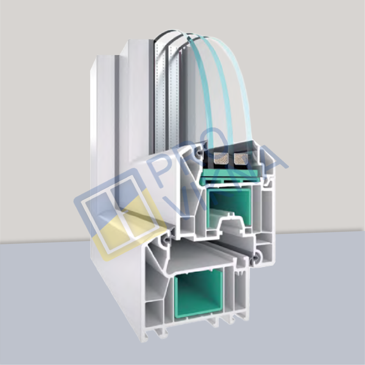 Зразок профільної системи WDS 70 Classic (фото компанії ProVikna)