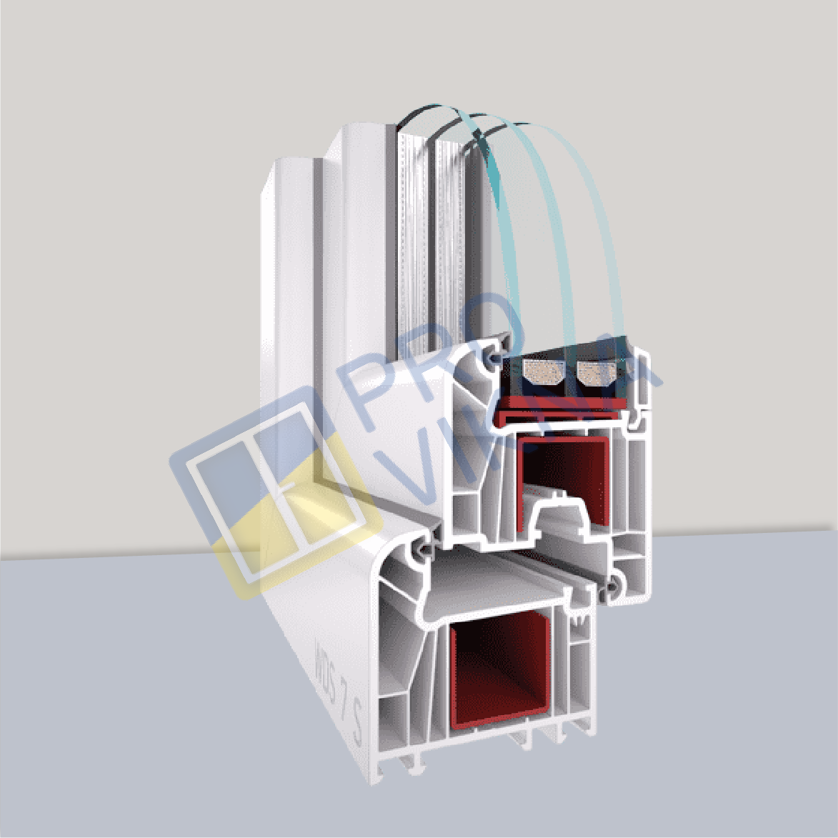 Зразок профільної системи WDS 7S (фото компанії ProVikna)
